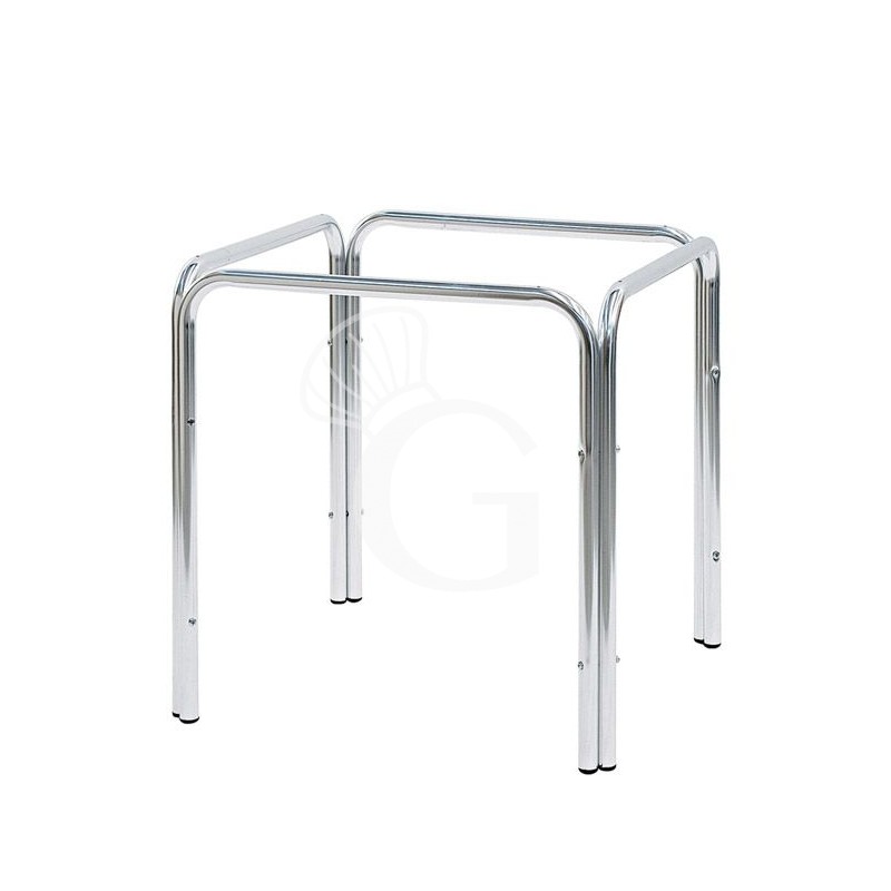 Base cuadrada de aluminio de 710 mm de altura y tubo de 280 mm de diámetro