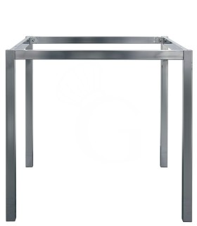 Base de metal cromado L 800 mm