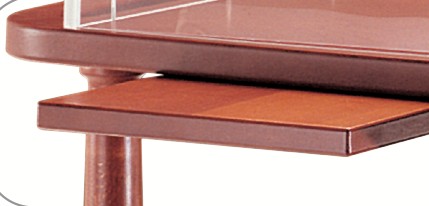 Soporte porta platos extraíble  disponible en color roble o wengé