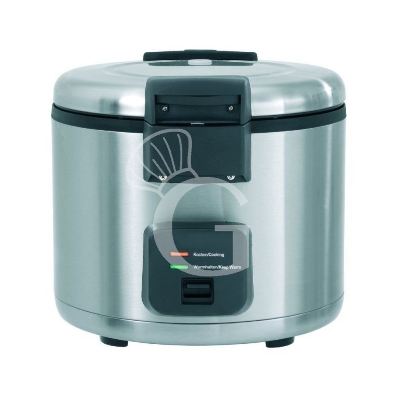 Cocedor de arroz de 8 LT de capacidad 25/40 porciones de arroz diámetro 384 mm x A 375 mm 1950 W