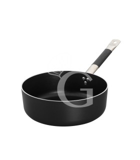 Sartén baja de aluminio antiadherente con fondo de inducción 1 asa diámetro 240 mm x A 80 mm 3,7 LT