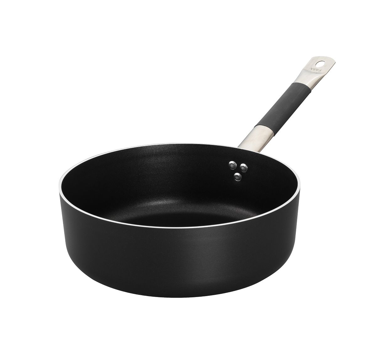 Sartén baja de aluminio antiadherente con fondo de inducción 1 asa diámetro 280 mm x A 90 mm 5,6 LT