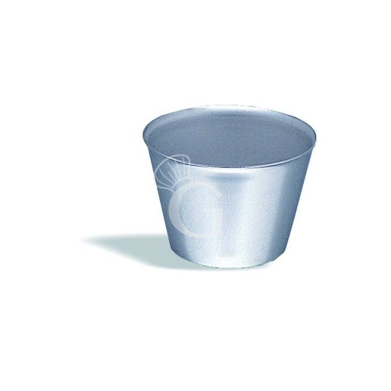 Molde para flan de acero inoxidable diámetro 80 mm x A 55 mm