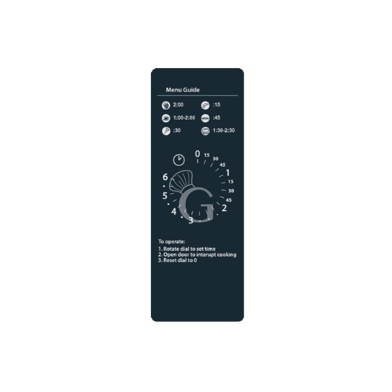 Horno microondas - panel manual - capacidad 34 LT - 1100 W