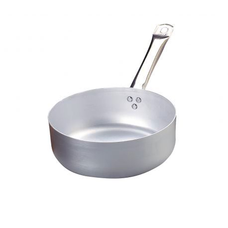 Sartén baja de aluminio con fondo de inducción 1 asa diámetro 280 mm x A 95 mm 6,4 LT