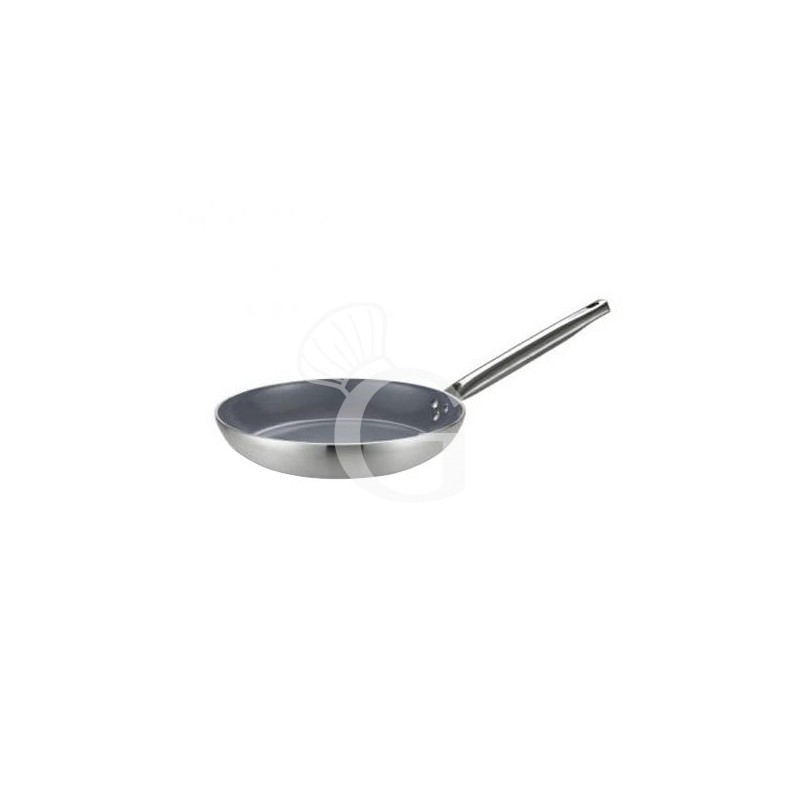 Sartén de aluminio con revestimiento cerámico antiadherente y fondo de inducción diámetro 280 mm x A 55 mm