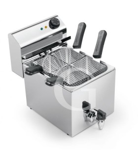 Cocedor de pasta eléctrico de sobremesa 1 cuba L 270 mm x P 420 mm x A 360 mm 6 LT 3000 W