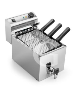 Cocedor de pasta eléctrico de sobremesa 1 cuba L 270 mm x P 525 mm x A 360 mm 8 LT 6000 W