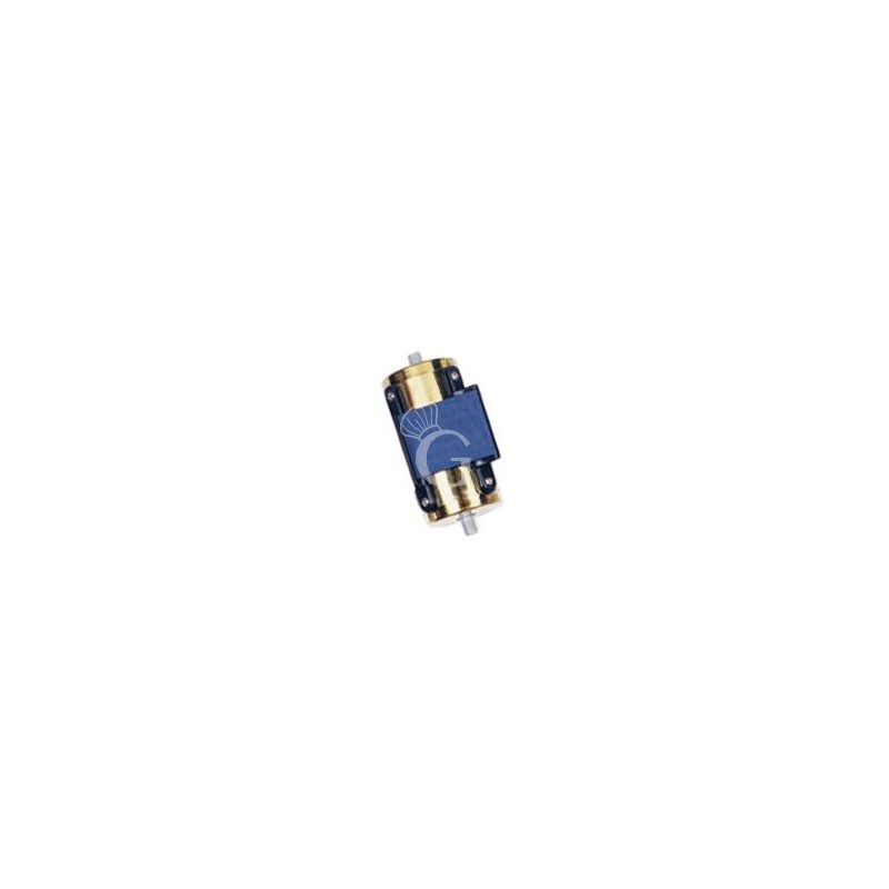 Cinta extensible azul 2 m, cabezal dorado