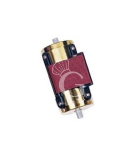 Cinta extensible roja 2 m, cabezal dorado