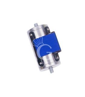 Cinta extensible azul 2 m, cabezal de acero inoxidable pulido