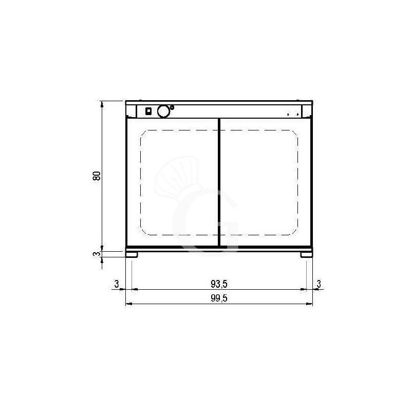 Fermentadora eléctrica para 16 bandejas