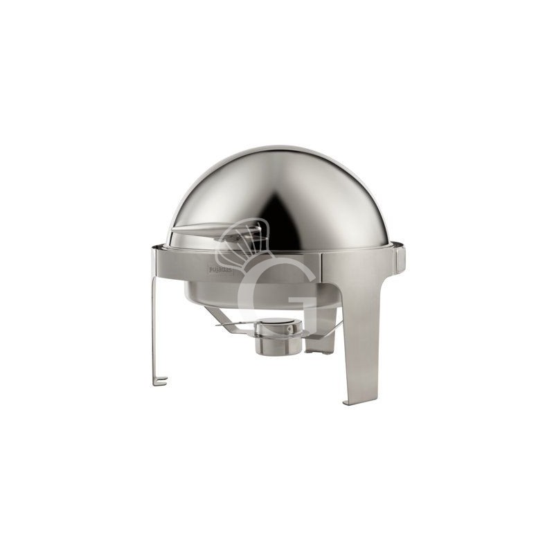 Chafing Dish redondo de acero inoxidable con quemador diámetro 515 mm x A 485 mm