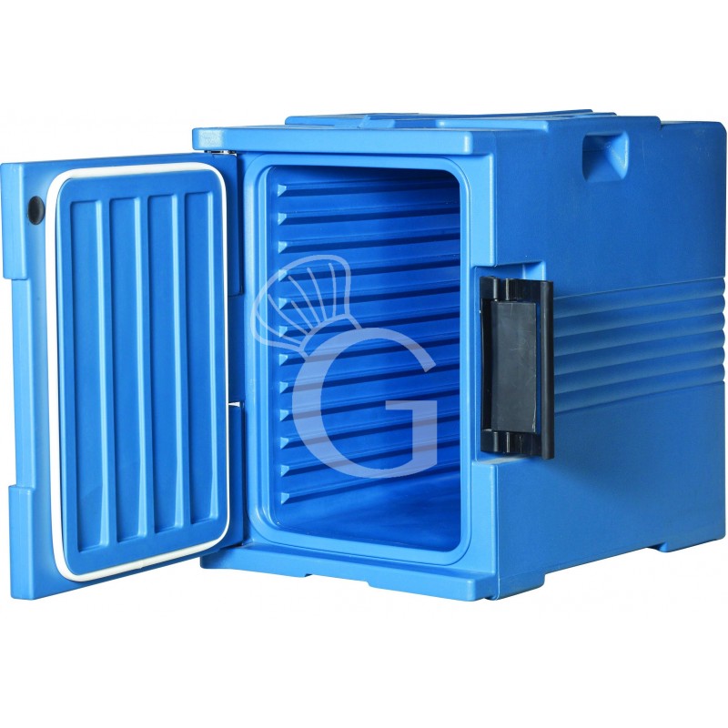 Contenedor isotérmico para cubetas gastronorm con abertura frontal L 465 mm x P 610 mm x A 650 mm