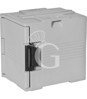 Contenedor isotérmico para cubetas gastronorm con abertura frontal L 465 mm x P 610 mm x A 650 mm