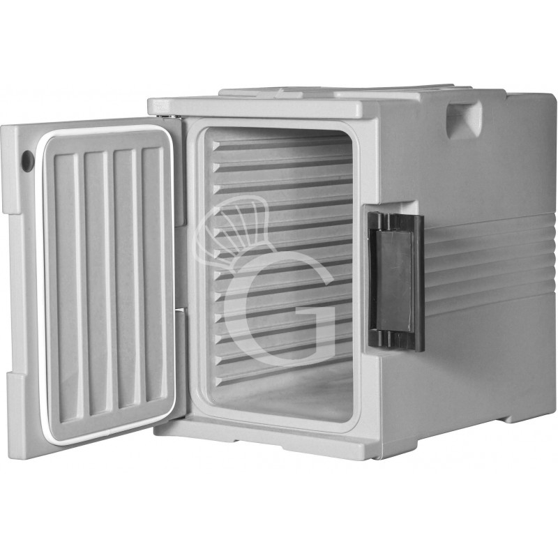 Contenedor isotérmico para cubetas gastronorm con abertura frontal L 465 mm x P 610 mm x A 650 mm