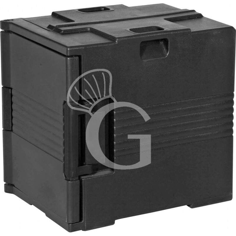 Contenedor isotérmico para cubetas gastronorm con abertura frontal L 465 mm x P 610 mm x A 650 mm