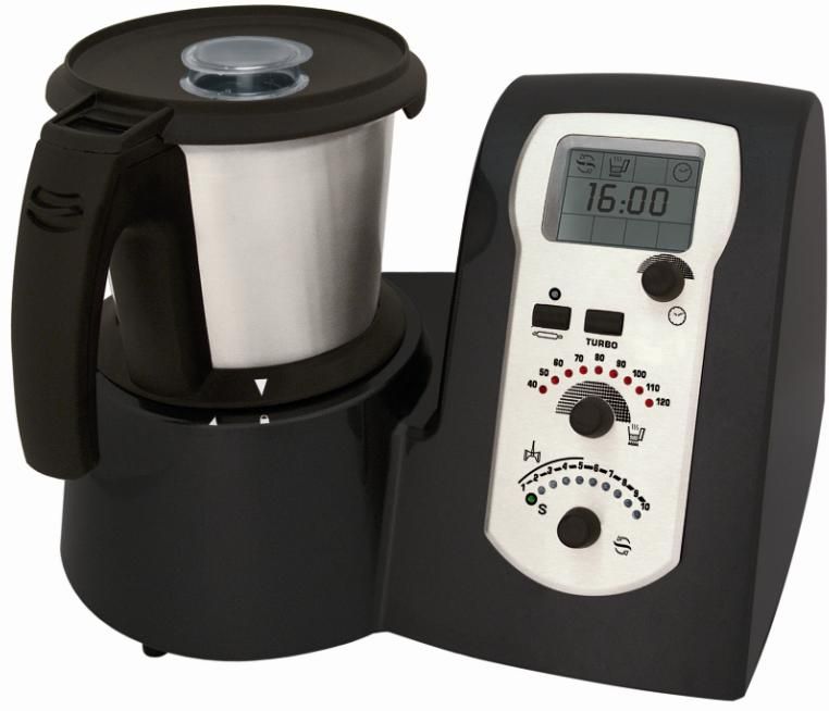 Robot de cocina multifuncional de inducción L 360 mm x P 300 mm x A 290 mm 2 LT