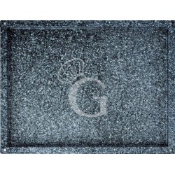 Bandeja rectangular de acero inoxidable esmaltado L 600 mm X P 400 mm X A 20 mm