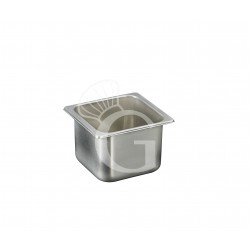 Cubeta para helado de acero inoxidable 2,5 litros L 180 mm x P 165 mm x A 120 mm