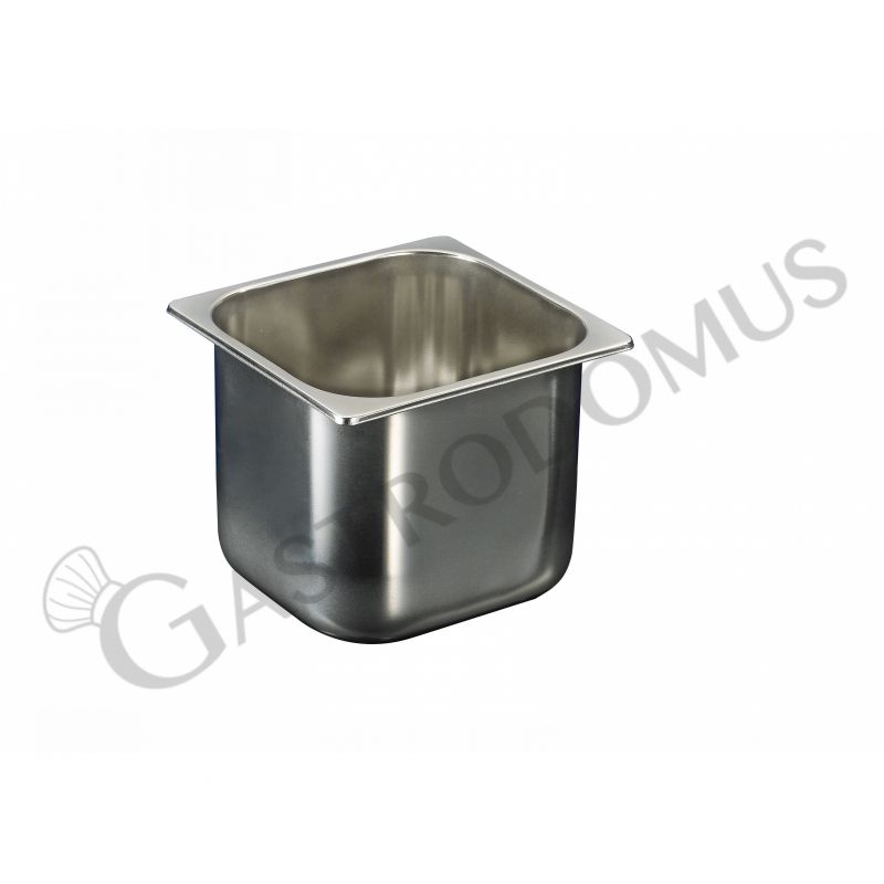 Cubeta para helado de acero inoxidable 5,2 litros L 210 mm x P 200 mm x A 170 mm