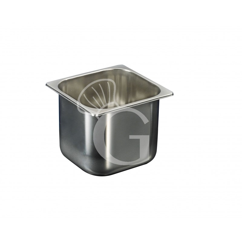 Cubeta para helado de acero inoxidable 5,2 litros L 210 mm x P 200 mm x A 170 mm