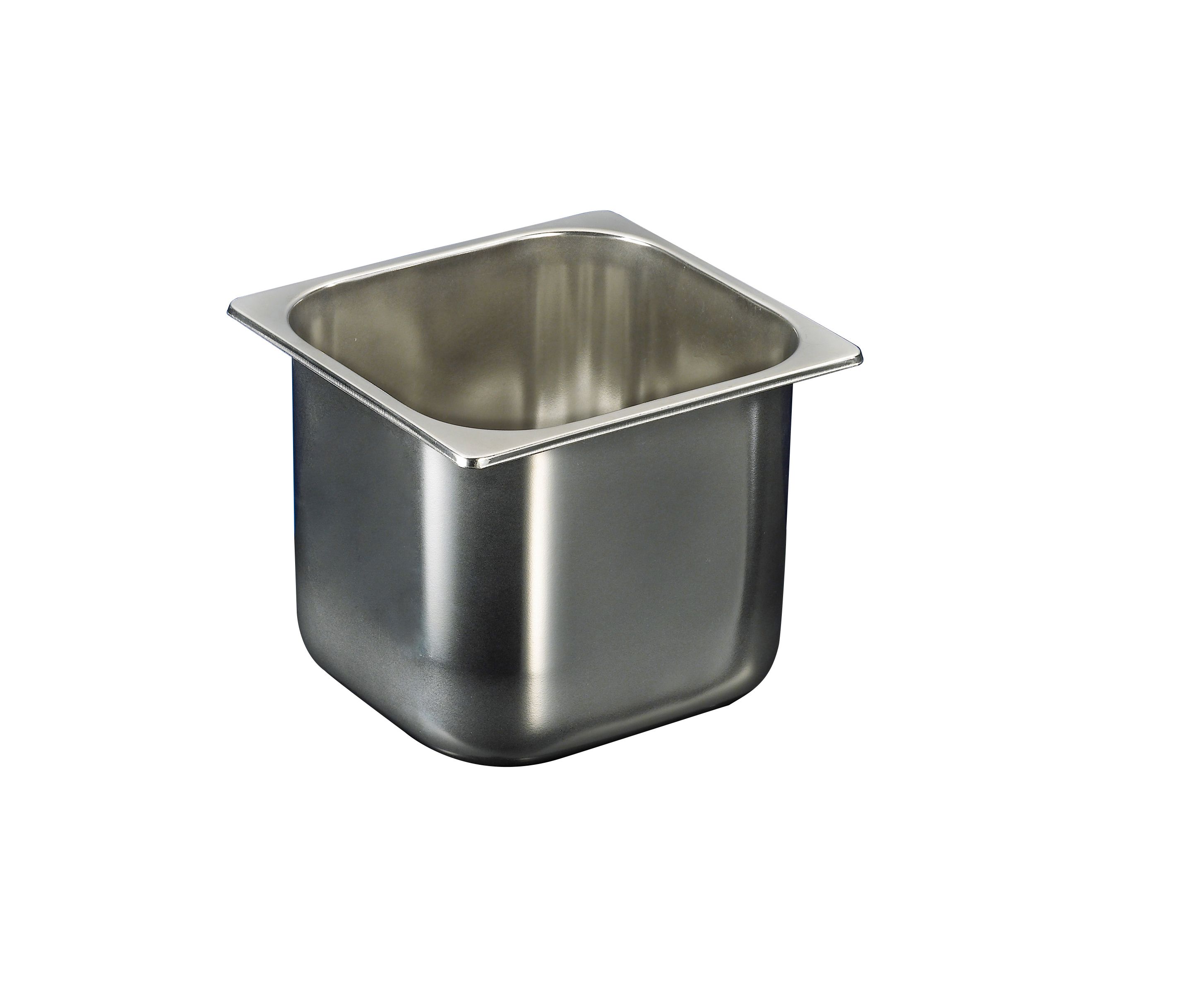 Cubeta para helado de acero inoxidable 5,8 LT L 210 mm x P 200 mm x A 200 mm