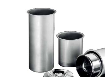 Contenedor cilíndrico para mostradores heladerías diámetro 207 mm y espesor 1 mm