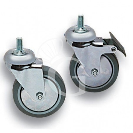 Ruedas con freno para carros Ruedas con freno para carros