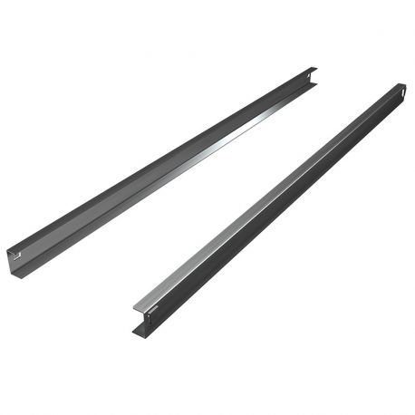 Par de guías en forma de "U" para mesa 600 mm