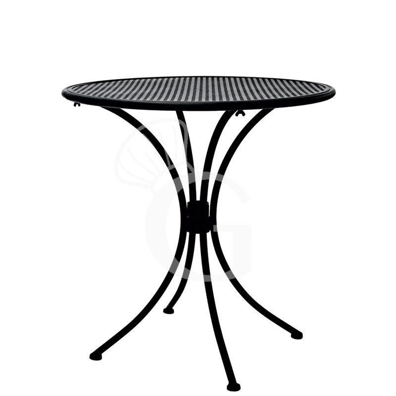 Mesa redonda de exterior de metal pintado diámetro 700 mm
