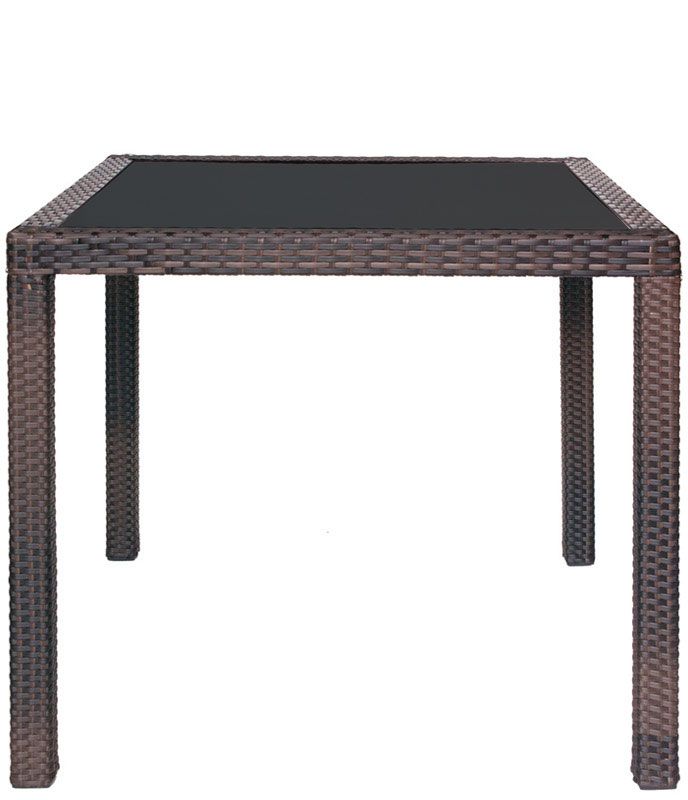 Mesa de exterior de aluminio recubierta de polietileno L 1400 mm