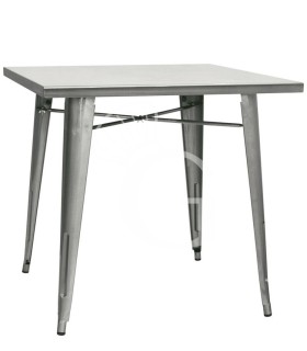 Mesa de interior en metal pintado con barniz transparente L 800 mm