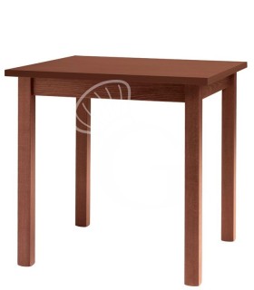 Mesa de interior de madera con patas rectas