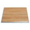 Tablero cuadrado con listones de madera con bordes de aluminio para exterior - dimensiones 600 mm x 600 mm