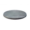 Tablero con textura gris redondo para exterior - diámetro 800 mm