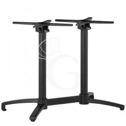 Base doble de aluminio apilable altura 720 mm