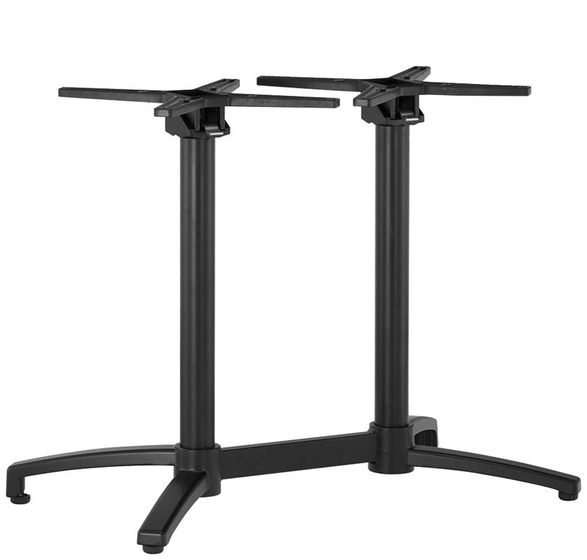 Base doble de aluminio apilable altura 720 mm