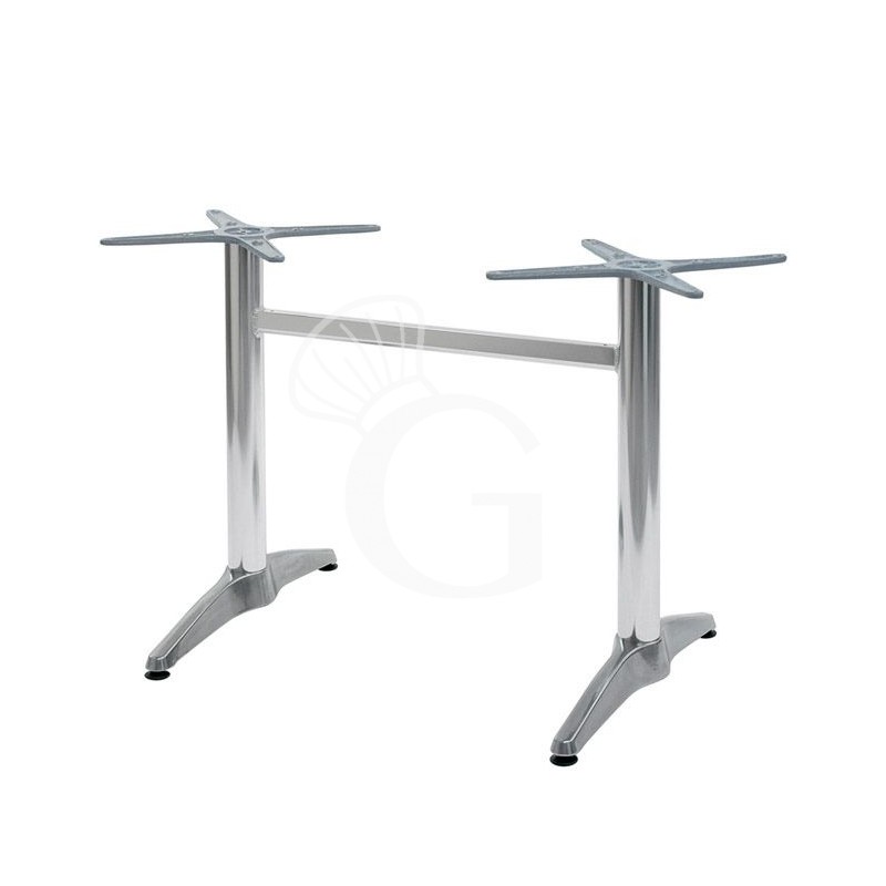 Base doble de aluminio altura 700 mm