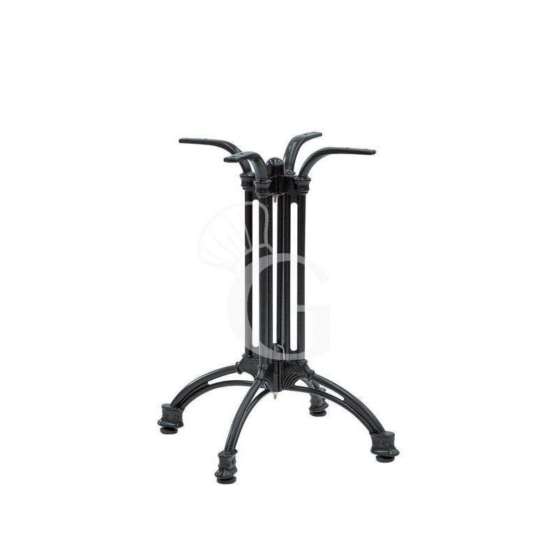 Base de aluminio pintado 4 patas, altura 700 mm