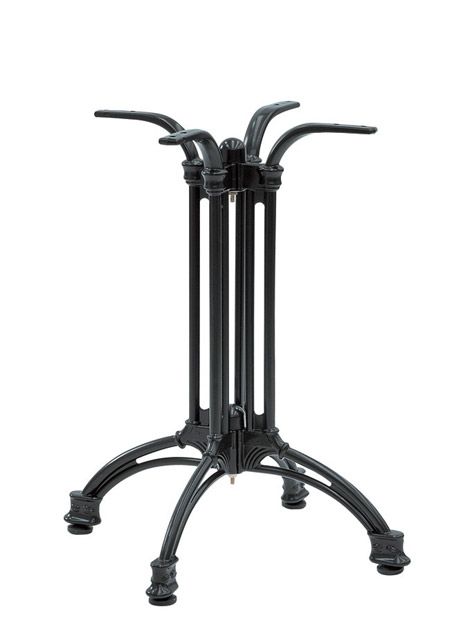 Base de aluminio pintado 4 patas, altura 700 mm