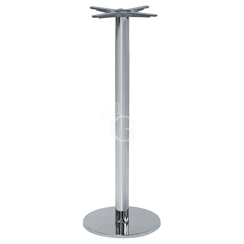 Base de acero cromado altura 1100 mm