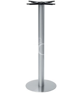 Base de acero inoxidable satinado altura 1100 mm