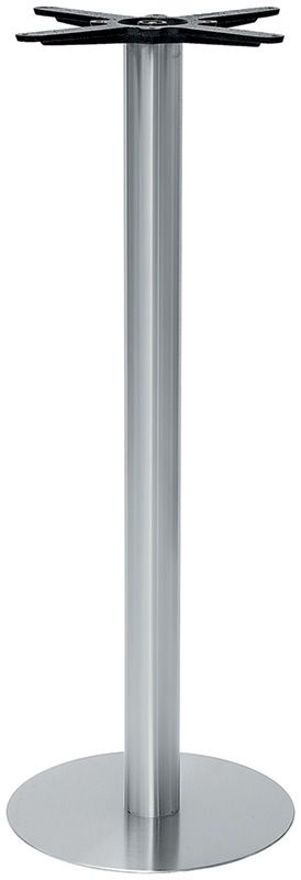 Base de acero inoxidable satinado altura 1100 mm