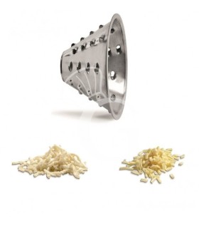 Cono de acero inoxidable para cortador de mozzarella con orificio de 7 mm