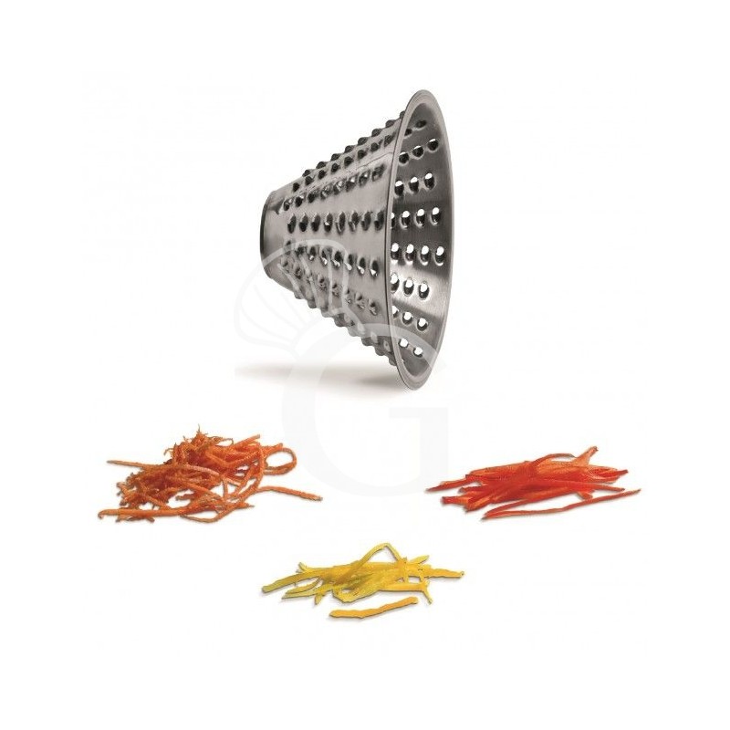 Cono de acero inoxidable para cortador de mozzarella con orificio de 4 mm