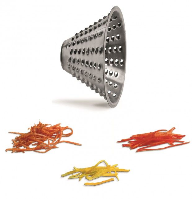 Cono de acero inoxidable para cortador de mozzarella con orificio de 4 mm