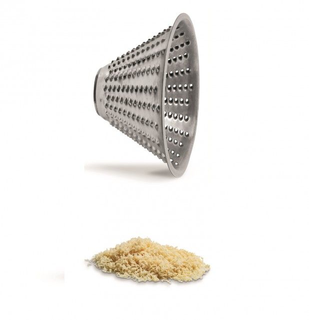 Cono de acero inoxidable para cortador de mozzarella con orificio de 2,5 mm