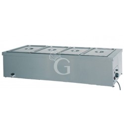 Mesa caliente de sobremesa 4 cubetas GN 1/1 L 1440 mm x P 600 mm x A 320 mm 2000 W