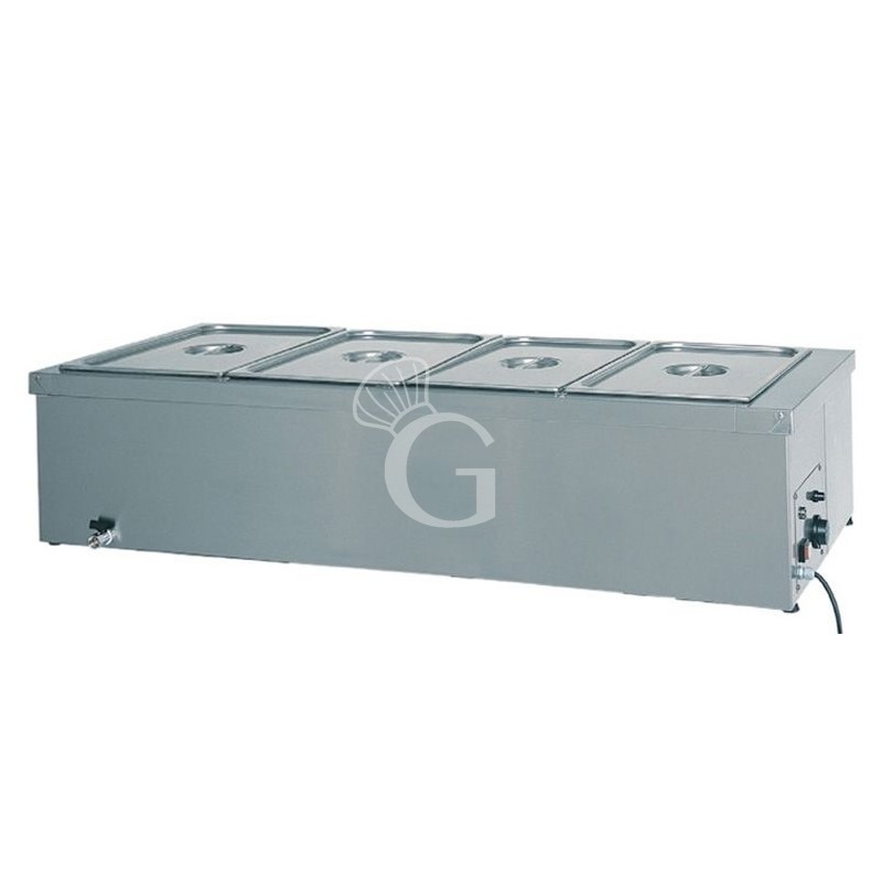 Mesa caliente de sobremesa 4 cubetas GN 1/1 L 1440 mm x P 600 mm x A 320 mm 2000 W